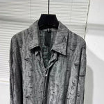 Ripped Loose Vintage Raw-edge Shirt