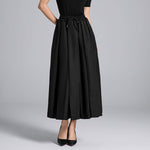 High Waist Drawstring Casual A-line Skirt