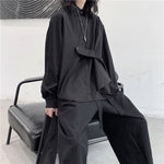 Loose Asymmetrical Button Shirt
