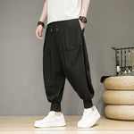 Ice Silk Flowy Loose-fitting Casual Pants