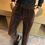 Chenille Naples Casual Straight-leg Suit Trousers
