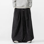 Corduroy Straight Wide-leg Harem Pants