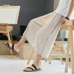 Button Loose Casual Harem Pants