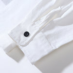 Black Shadow Print Loose Lapel Shirt