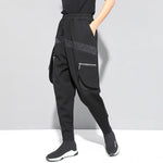 Zippered Pocket Slim Fit Trousers