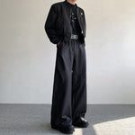 Wide-leg Three-dimensional Straight Pants