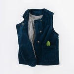 Retro Washed Pure Cotton Corduroy Vest
