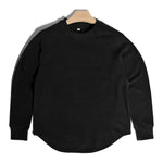 Retro Double-sided German Fleece Rounded Hem Warm Base Layer Shirt