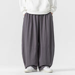 Retro Linen Wide-leg Lantern Pants
