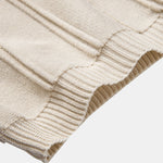 Stripe Jacquard Zipper Knit Polo Shirt