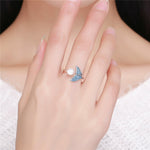 Ocean Whale Tail Pearl Ring