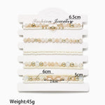 Premium Pearl Stacking Bracelet Set of 10