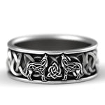 Viking Wolf Ring Statement Piece