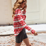 Zeagoo Long Sleeve Shirts Square Neck Pleated Tunic Tops