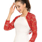Zeagoo Women's Bolero Shrugs Crochet Lace Open Cardigan