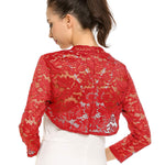 Zeagoo Women's Bolero Shrugs Crochet Lace Open Cardigan