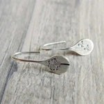 Vintage Silver Flower Earrings