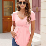 V Neck Tunic Tops - Zeagoo (Us Only)
