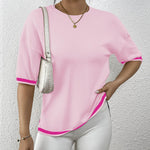 Zeagoo Knit Short Sleeve Tops