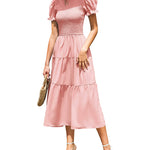 Zeagoo Women's Boho Floral Print Vintage Maxi Dress