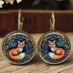 Whimsical Animal Glass Dome Earrings