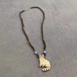 Vintage Cat Star Pendant Necklace