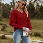 Zeagoo Women's Blouses Dressy Casual V Neck Top