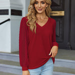 Zeagoo Women's Blouses Dressy Casual V Neck Top