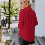 Zeagoo Women's Button Down Shirt Long Sleeve Chiffon Blouse