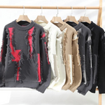 Distress Mode Crew Neck Sweater
