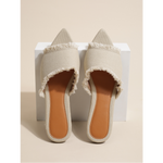 Riviera Denim Slides
