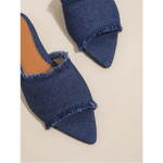 Riviera Denim Slides