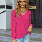 Zeagoo Women's Blouses Dressy Casual V Neck Top