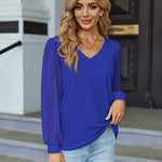 Zeagoo Women's Blouses Dressy Casual V Neck Top