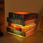 Stained Glass Book Lamp