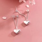 Antique Geometric Heart-Shaped Hoops