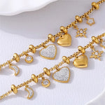 Nova Heart Charm Bracelet