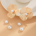 Iris Flower Drop Earrings