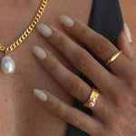 Vintage Gold Pearl Ring