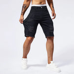 Distressed Denim Shorts