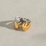 Two Tone Gold Silver Stackable Ring