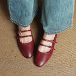Hilton Leather Flats