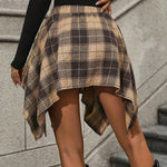 Urban Flannel Plaid Skirt
