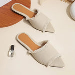 Riviera Denim Slides