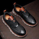 Crest Leather Sneakers
