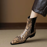 Aspen Snakeskin Leather Boots