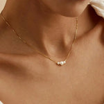 Roselle Pearl Necklace