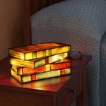 Stained Glass Book Lamp