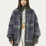 Astoria Oversized Plaid Knit Cardigan