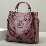 Floral Leather Crossbody Bag
